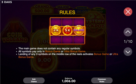 Coin Volcano - Regole pagina 1